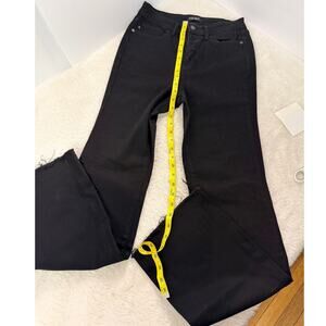 Judy Blue Black Bootcut  Womens Size 7/28 Mid Rise Button Fly Stretch Raw Hem